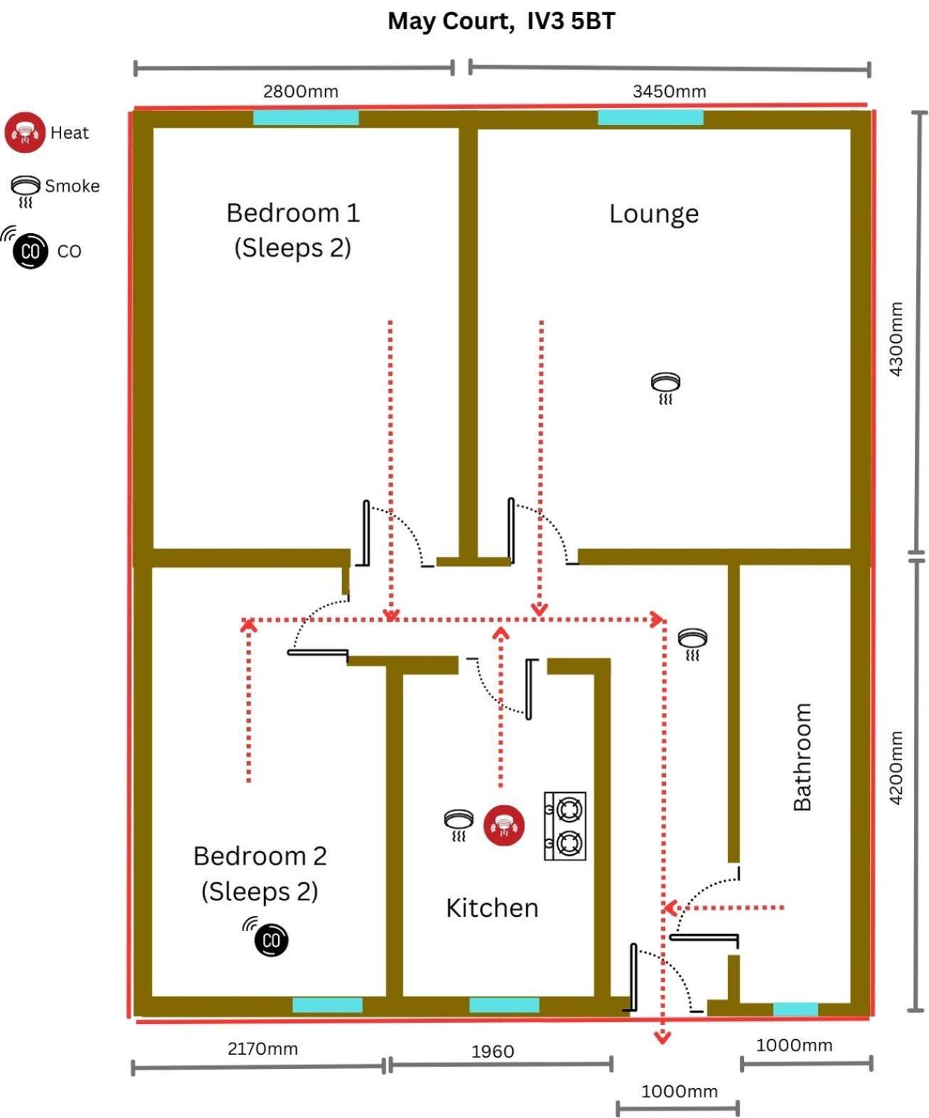 2 Bed Ness - Court *